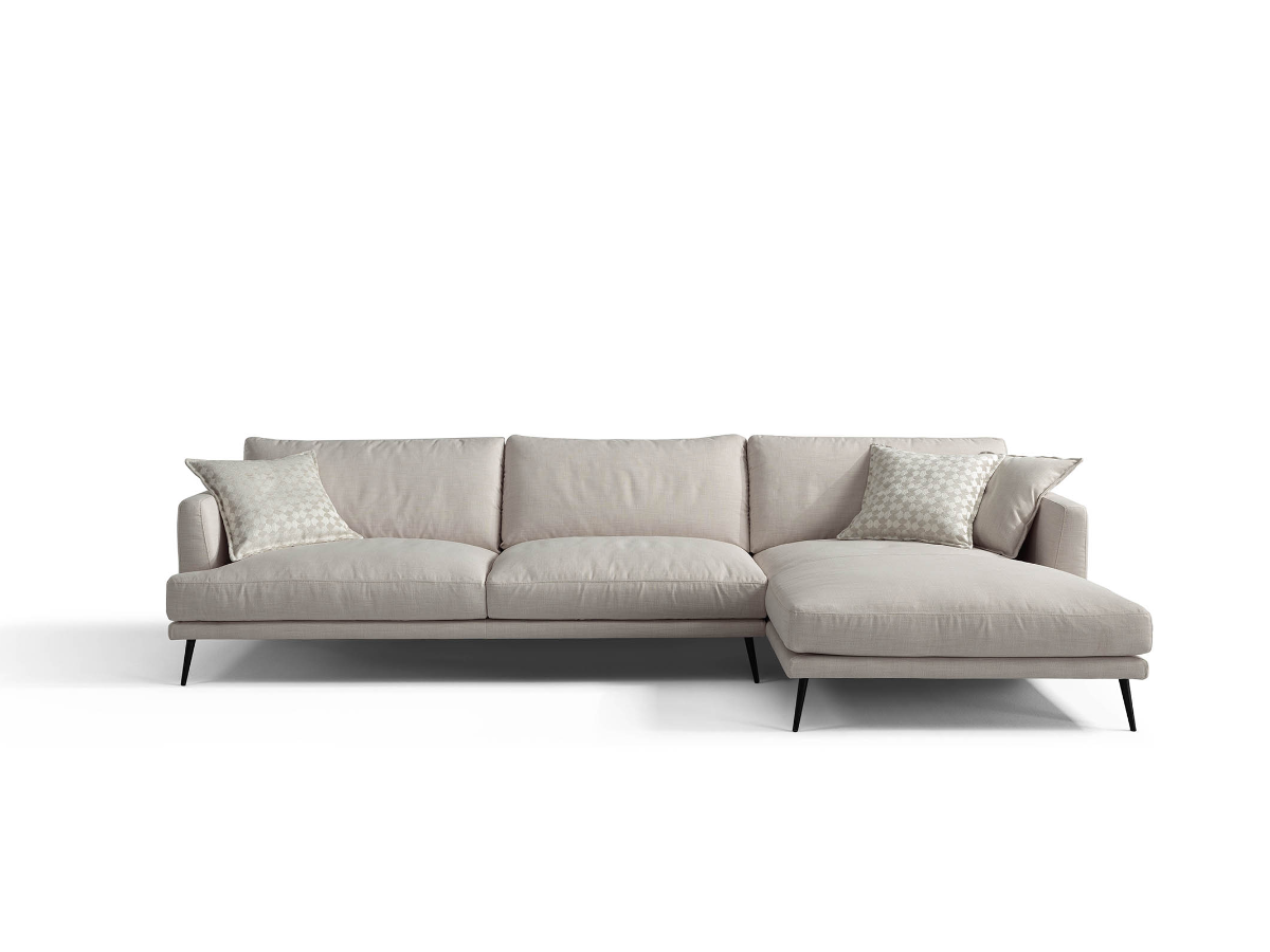 Sophia fabric sofa with chaise