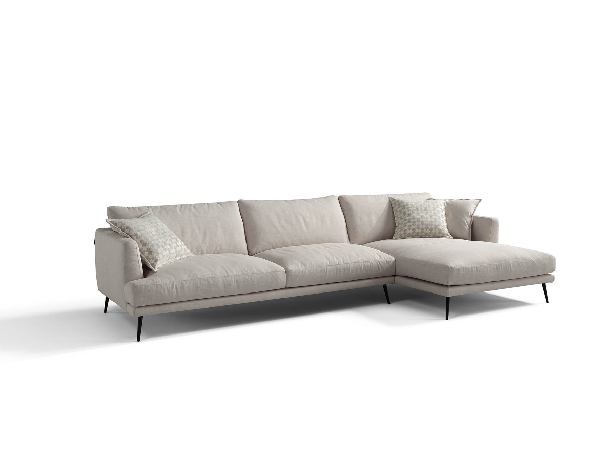 Sophia fabric sofa with chaise