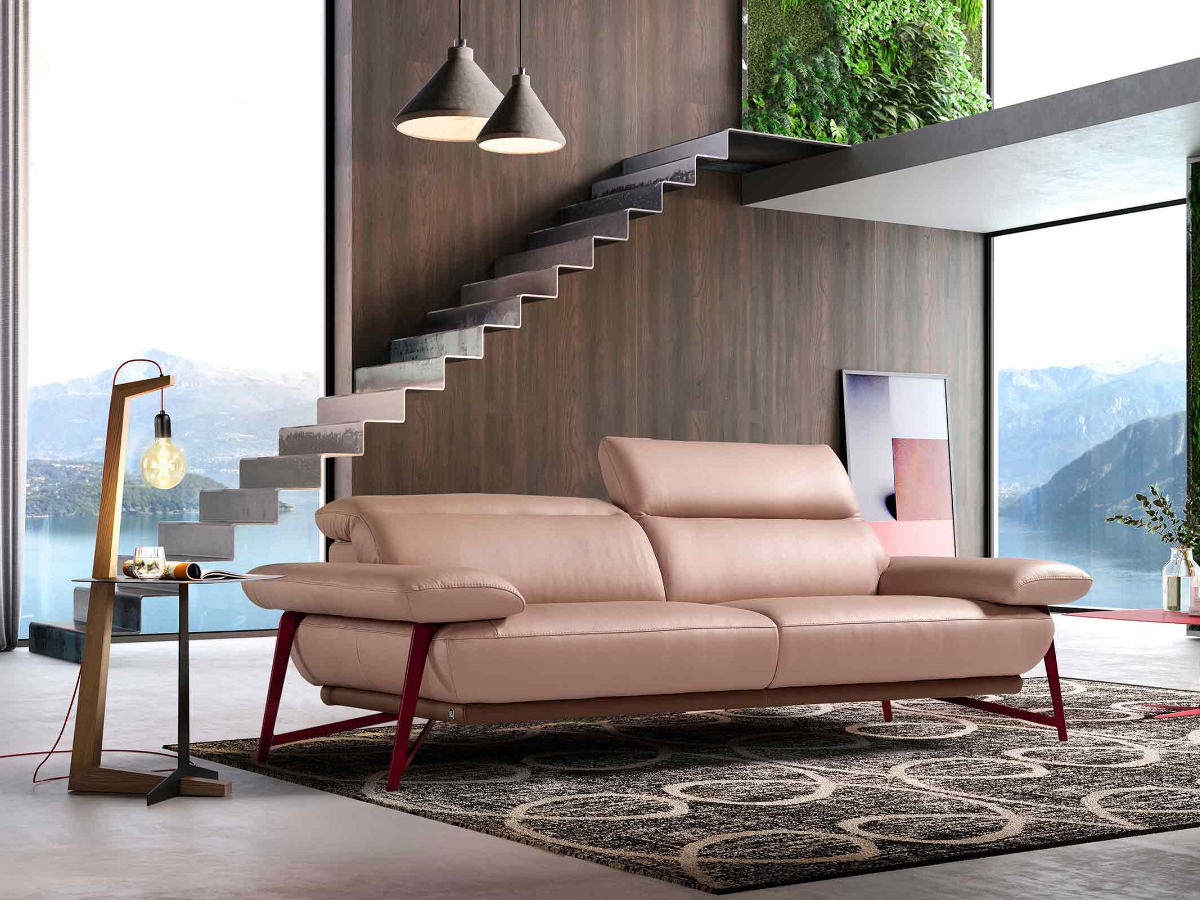 Anais leather sofa