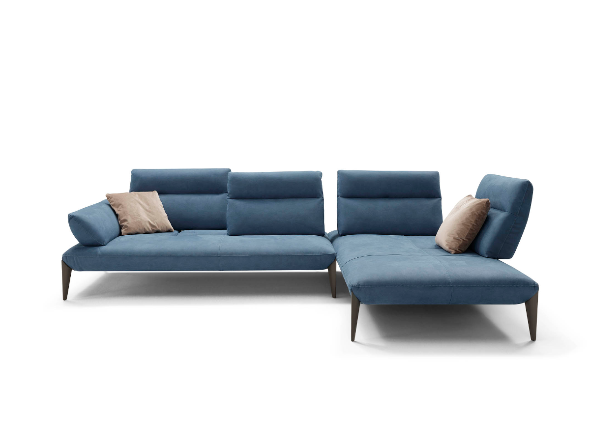 Caveoso fabric corner sofa