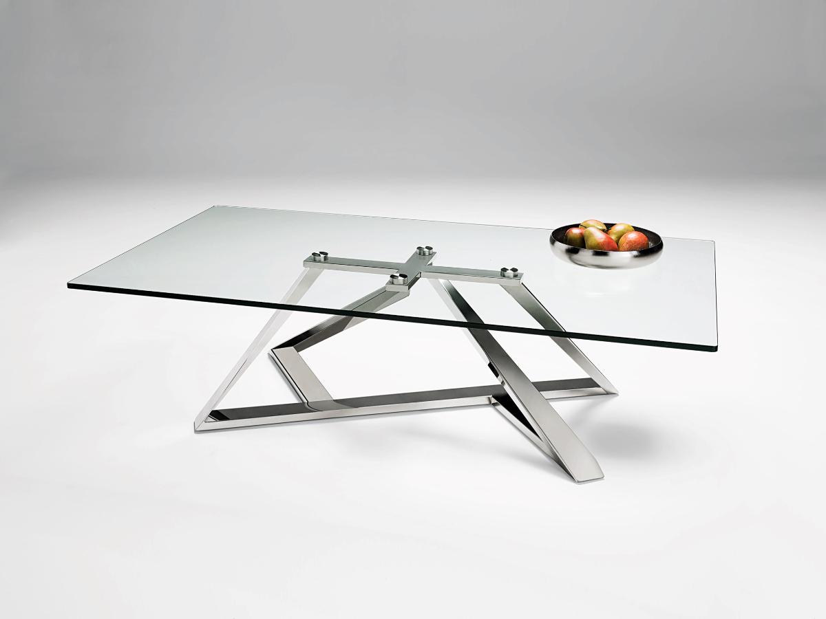 Constance Coffee Table - Stainless Steel