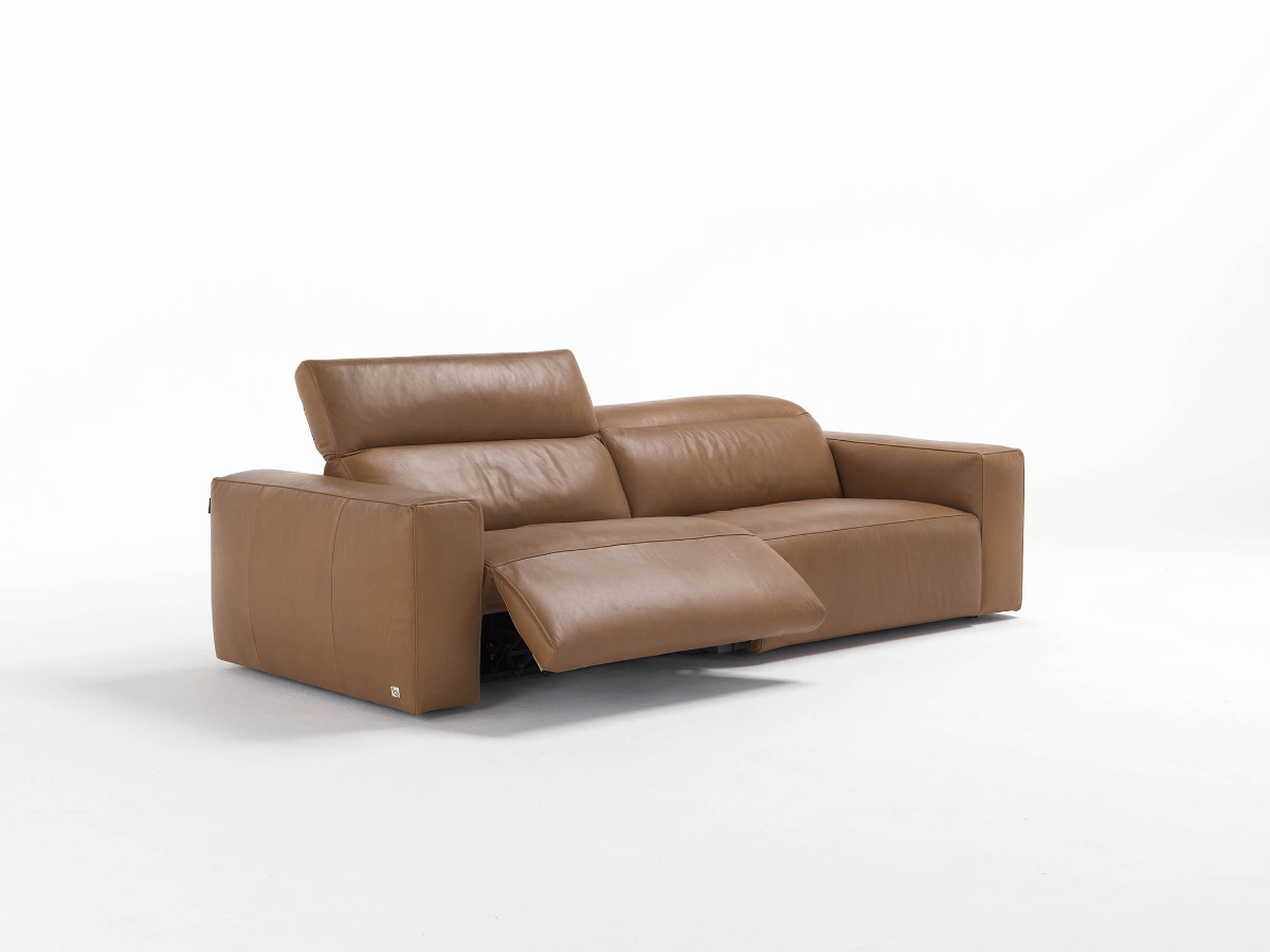 Beverly Leather Recliner Sofa