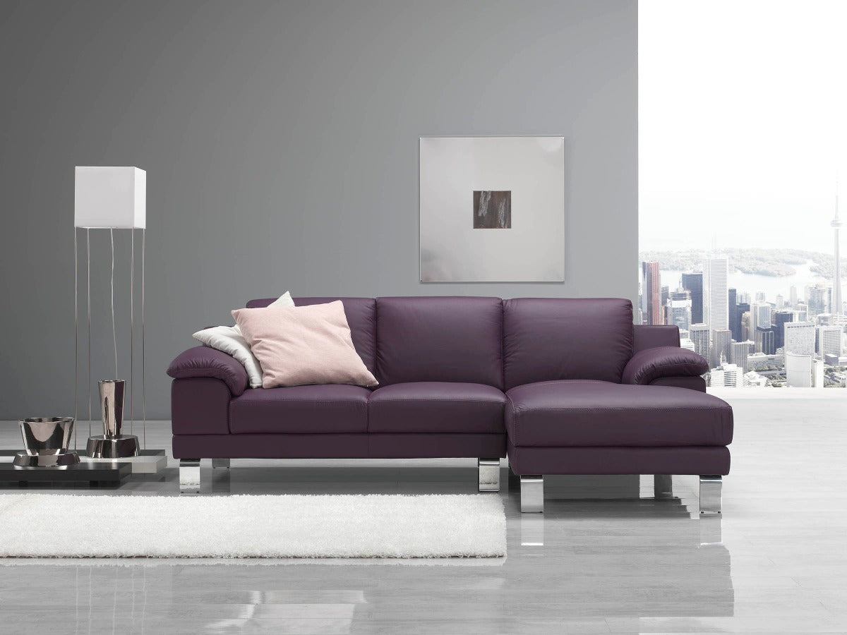 Shakira leather sofa with chaise