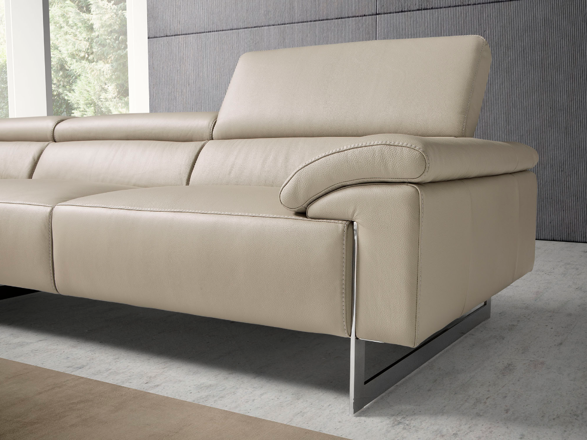 Malika fabric sofa with chaise