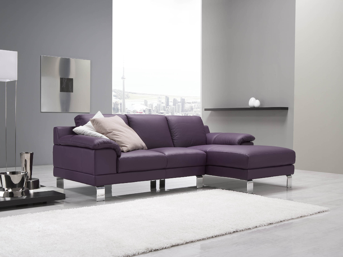 Shakira leather sofa with chaise