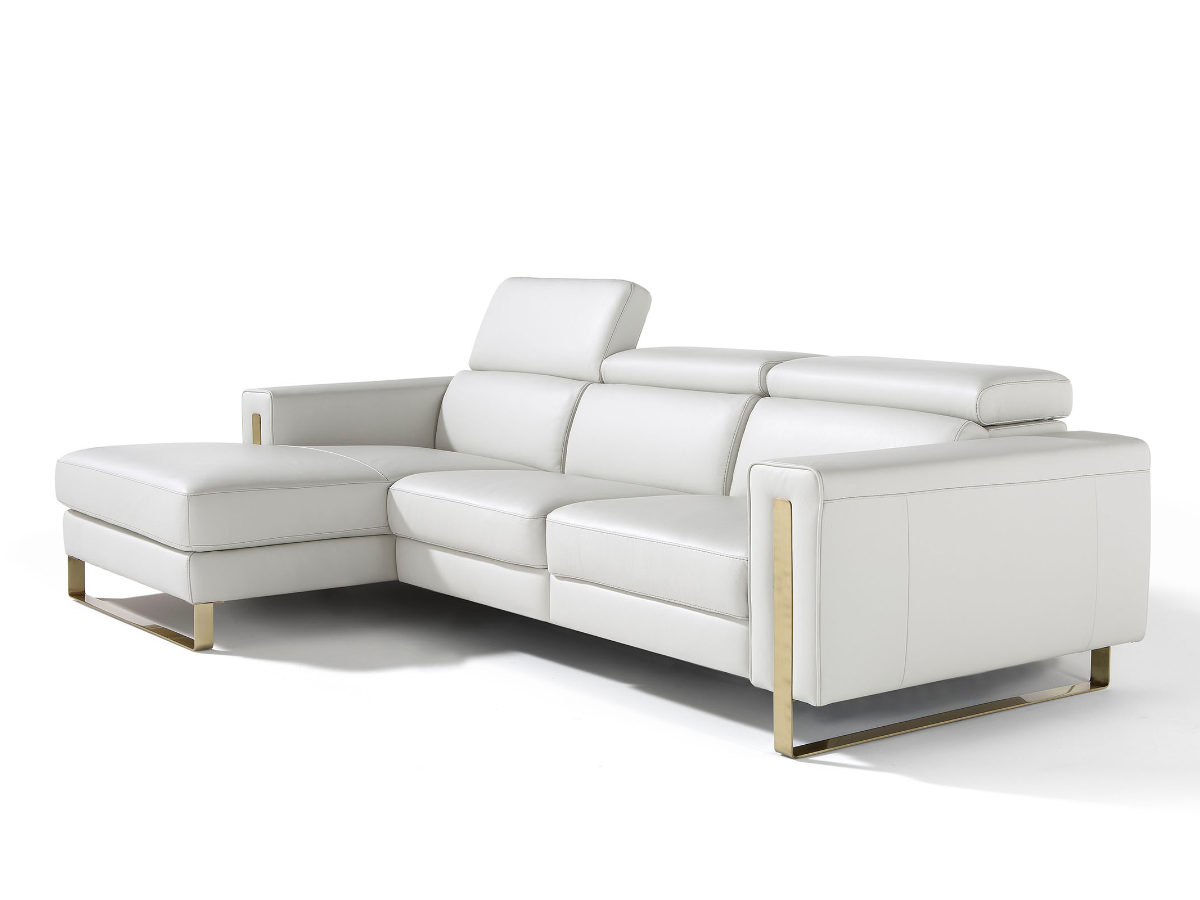 Ashley leather sofa with chaise