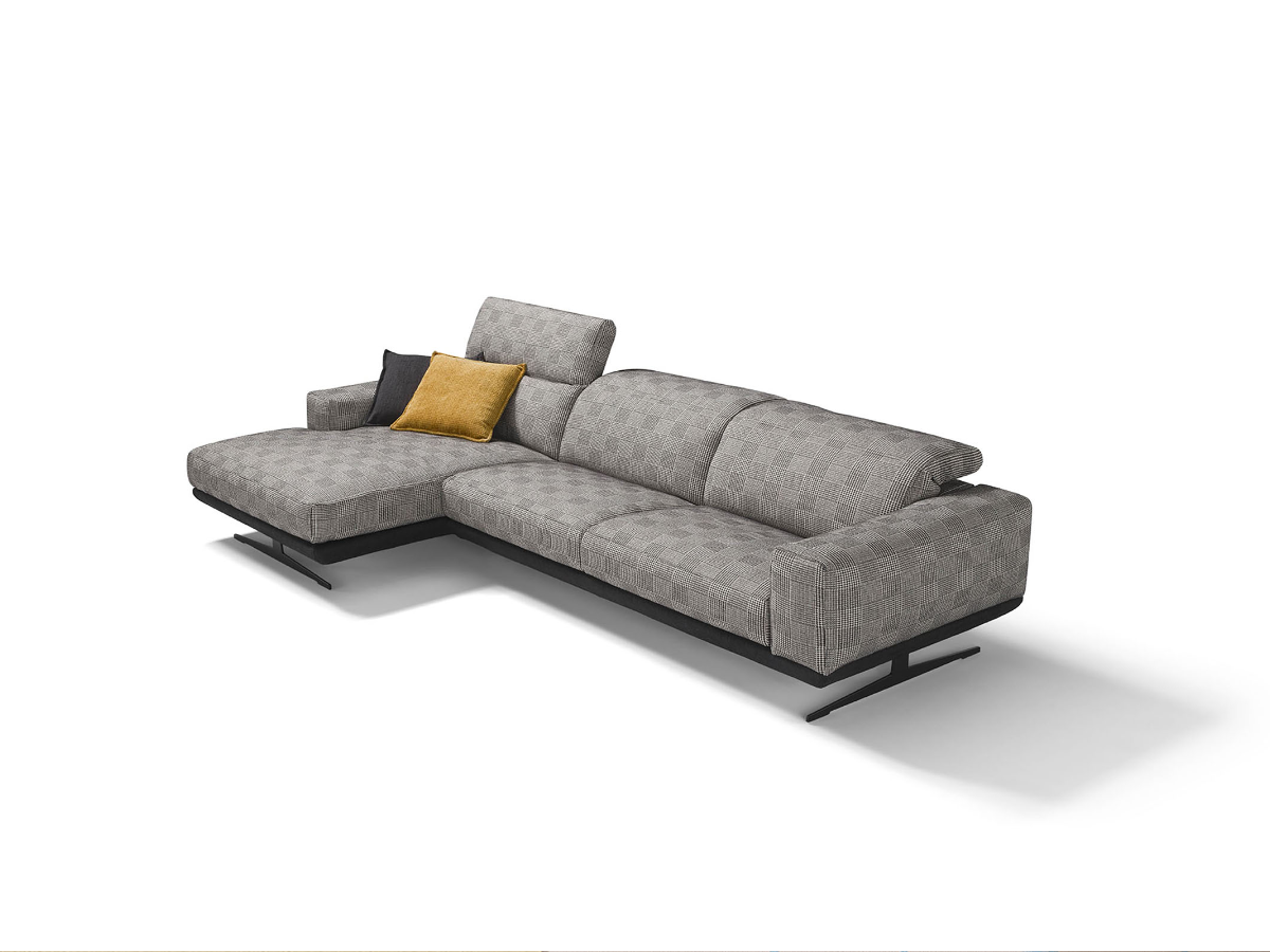 Gloria fabric sofa with chaise